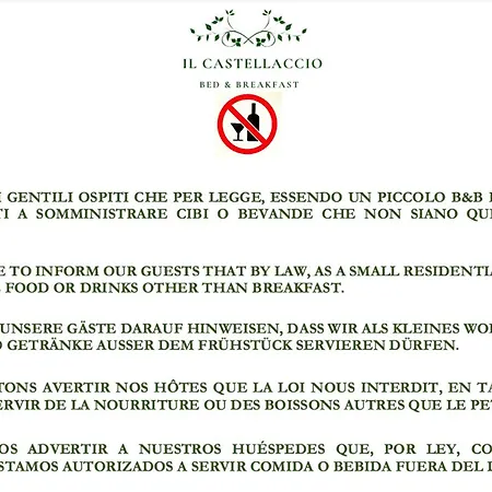 Il Castellaccio - Bed & Breakfast *
